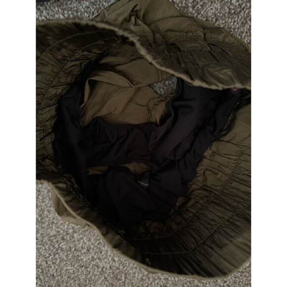 Free People The Way Home Army Green Lined Shorts Size Small Athletic Running L1 - Picture 6 of 8